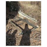 Single jet ski trailer, needing tires and runners, as is