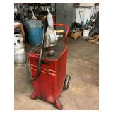 Portable gas caddy. 15 x 16 x32 inch base height