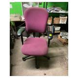 Burgundy office chair