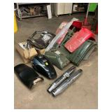 Group of motorcycle and ATV parts