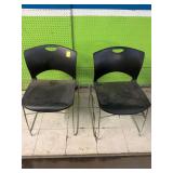 Pair of black chairs