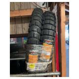Pair of Shinko tires. See photos for sizing.