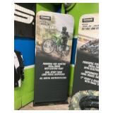 Kawasaki standup display, PVC frame cloth display 3‘ x 7‘