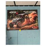 Yamaha thin plastic poster ATV