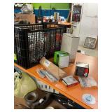 Crate of miscellaneous motorcycle parts