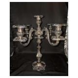 Vintage King Francis 4-arm Candelabra Silverplate, Hollowware) by REED & BARTON (1630)…..16” tall