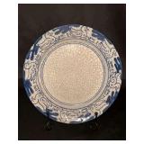 Antique Dedham Pottery Salt Glaze Duck Plate with Rabbit Mark on reverse….8-1/4”D….there is chipping on the bottom rim