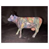NIB vintage (2000) Cow Parade Moonet Westland Giftware Figurine - Monet Art Inspired…..6” long x 4-1/4” tall