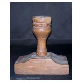 Antique Primitive Butter Press Letter “H”…..4-3/4”w x 5” tall