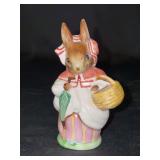 Beatrix Potter “Mrs. Rabbit” Porcelain Figurine (1951) Beswick England…4” tall…..minor chip on top of one ear