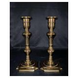 Pair of Vintage Brass Candlesticks….9-1/2” tall