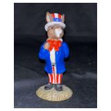 Vintage Royal Doulton “Uncle Sam Bunnykins” Porcelain Figurine…..4-1/2” tall and in original box