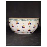 Antique Villeroy & Boch Sponge Ware Serving Bowl….8-3/4”D x 4-1/4” tall