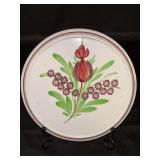 Vintage Villeroy & Boch Spatter Paint Footed Trivet…..7”D…..stand not included