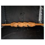 Antique twisted dough roller…..possibly for bread twists(?)…..20” long