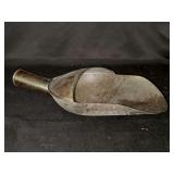 Vintage hand crafted aluminum scoop…..12” long
