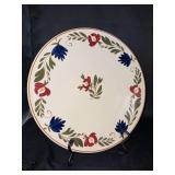 Vintage Société Céramique Maestricht Pennsylvania Dutch cake plate….12”D
