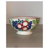 Antique Société Céramique Maestricht Stick Spatterware Bowl, featuring a traditional hand-painted Dutch folk art design…..6”D x 3-1/4” tall