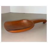 Antique Primitive Wooden Grain Scoop…..11-1/2” long