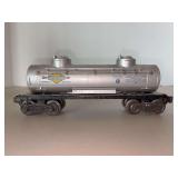 Vintage Lionel O gauge Sunoco 2-dome tank car