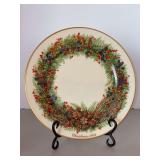 Lenox Annual Limited Edition (1986) Colonial Christmas Wreath Issue “New Hampshire, The Sixth Colony” decorative plate…..10-3/4”