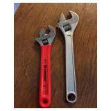 (2) like new crescent wrenches….8” and 10”