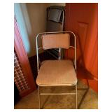 Set of (4) Samsonite padded folding chairs