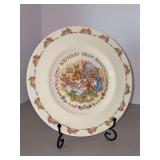 NIB Royal Doulton Bunnykins 8” child’s Happy Birthday plate