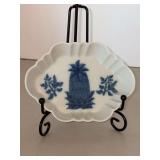 Mottahedeh for Historic Charleston Foundation Blue and White Pineapple Porcelain Tray