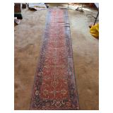 Nice looking Karastan Williamsburg Rug - pattern 552 - USHAK - 2.6 x 12 - needs cleaned