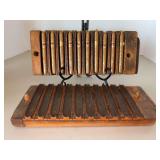 Antique wood cigar mold or press, often used as a collectible display piece, with cigars secured inside….holds 10 cigars and numbered 434804 on one end