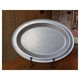 10-1/2” Cambridge Colonial by Oneida pewter oval platter