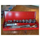 Companion Socket Set….from 3/8 to ￼7/8….in red metal case