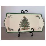 NIB Spode Christmas Tree Sandwich Tray…..13-3/8 x 6-1/4