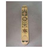 Vintage acrylic pencil box with handcrafted inlaid lid…11 x 1-3/4 x 1-1/2 tall