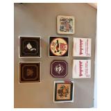 Variety of nice looking quality coasters….Pimpernel, Colonial Williamsburg….not all boxes are complete