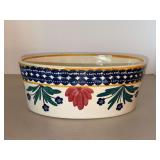 Antique Spatterware oval casserole bowl…..10 x 7-1/2 x 4 tall
