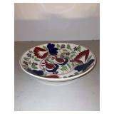 Antique unmarked Spongeware Serving bowl…..10-1/8”D x 2” tall