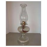 Vintage Eagle Glass & Manufacturing Company clear glass oil lamp
