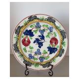 Antique English Ironstone Rabbit Stick Spatterware Plate - Virginia Rose - 9-1/4”D…..edges are just slightly rough but it’s from age and normal use