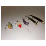 Grouping of (5) vintage lures
