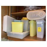 Grouping of vintage Tupperware products….all shapes & sizes…..OTHER CONTENTS NOT INCLUDED