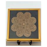 Beautifully framed Pennsylvania German Folk Art Paper Cut-Out Valentine…..from the collection of Mrs. Ralph Beaver Strassburger….16-5/8 x 16-1/2