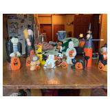 Very cute grouping of various size wooden Halloween decor
