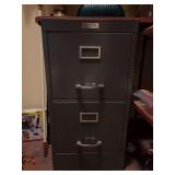 ALOHA Files (Memphis) 2-drawer metal filing cabinet…..15-1/2 x 14 x 30 tall