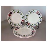 Set of (4) Adams Old Colonial Dessert Plates