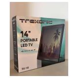 NIB - Trexonic 14” Portable LED TV…..not tested…..packaged tightly in box