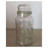 Vintage Planters Peanuts 75th Anniversary glass jar