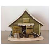 Lighted porcelain “Winter in the Country - A Cold Morning Barn” from the Currier & Ives Collection of The Museum of The City of New York…..not tested