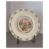 NIB Royal Doulton Bunnykins 8” child’s Christmas plate